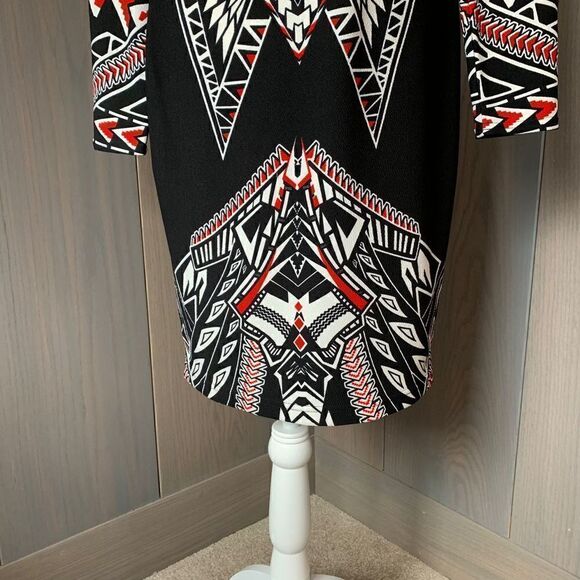 BISOU BISOU Dress Polynesian Print 8 - Picture 5 of 12